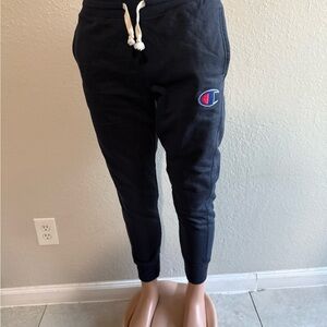 Champion Men's Black Joggers with Logo
